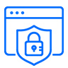 Secure and future-proof cybersecurity icon
